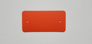 Klika -  PVC labels 54x108 mm oranje 2 gaten 1000