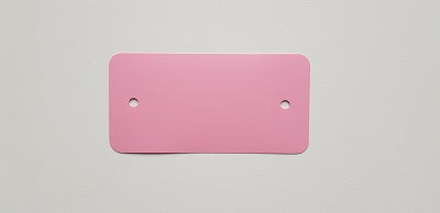 Klika - Etiquetas PVC 54x108 mm rosa 2 agujeros 1000