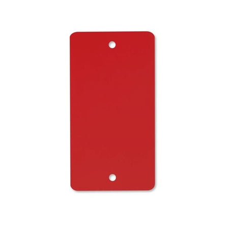 Klika - Etiquetas PVC 54x108 mm rojo 2 agujeros 1000ud 3 piezas