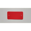 Klika -  PVC labels 54x108 mm rood 2 gaten 1000st