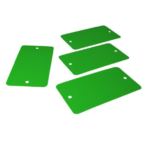 Klika -  PVC labels 54x108 mm groen 2gaten 1000st