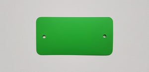 Klika -  PVC labels 64x118mm groen2xgat rondehoek