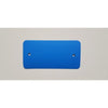 Klika -  PVC labels 64x118mm blauw2xgat rondehoek