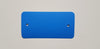 Klika - PVC labels 64x118mm blue2xhole round corner