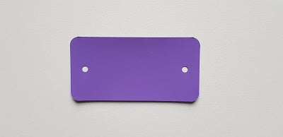 Klika -  PVC labels 54x108 mm paars 2gaten 1000st