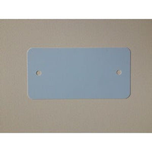 Klika -  PVC labels 64x118mm lichtblauw2xgat rond