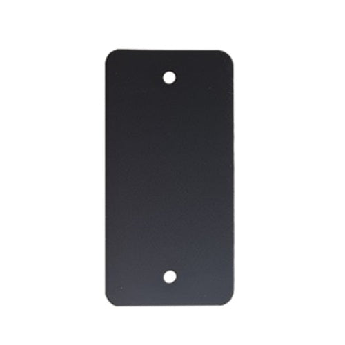 Klika -  PVC labels 54x108 mm zwart 2gaten