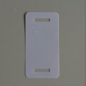Klika -  Kupa-labels 54x110 mm wit 2 band-sleuven