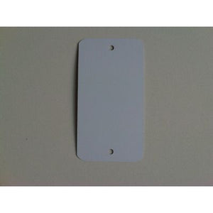Klika -  Label metaal 65x120 mm wit 2gaten 1000st