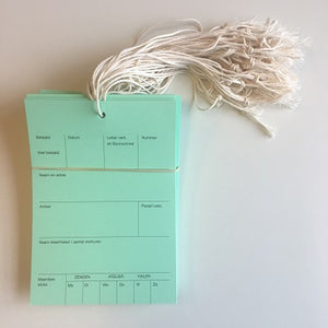 Klika - Label/pump card 10.5x14.8cm green 250 pcs 3 pieces
