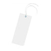 Klika - Etichetta 60x140mm bianca con occhiello e filo