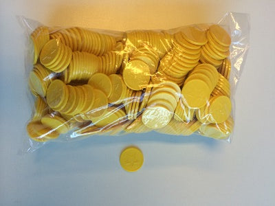 Klika - Consumer coins yellow with star 500 pieces