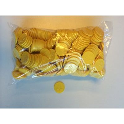 Klika - Consommation Coins jaune avec étoiles 500 pièces