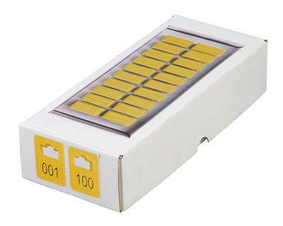 Klika - Wardrobe numbers yellow numbered 001-100