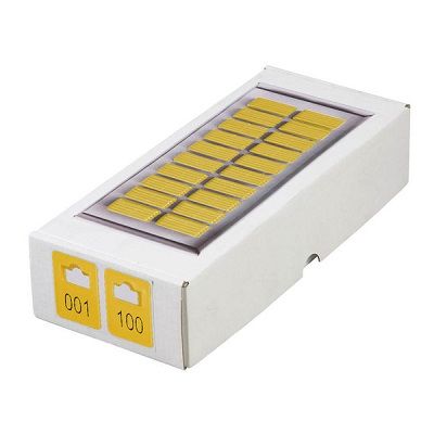 Klika - Wardrobe numbers yellow numbered 001-100