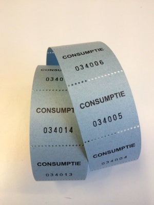 Klika - Chèques consommation en rouleau bleu 500 rouleaux