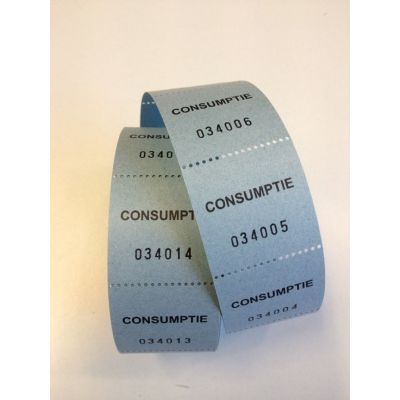 Klika - Consumption vouchers on roll blue 500 roll 20 pieces