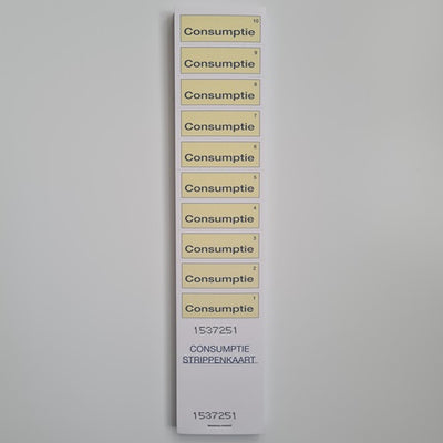 Klika - Cartoncini consumo GIALLO blocco 50 60 pezzi