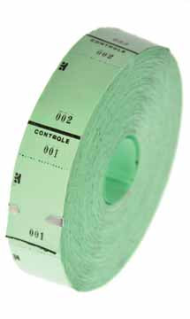 Klika - Ticketrol Green 30x65mm 1000 Stück - 20 Stück