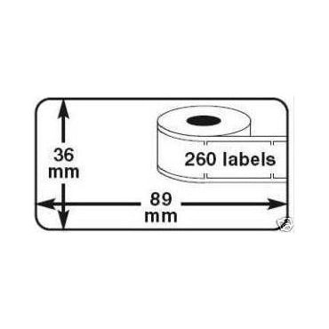 DeCosign - Thermo Labels 36x89mm 260 par rouleau