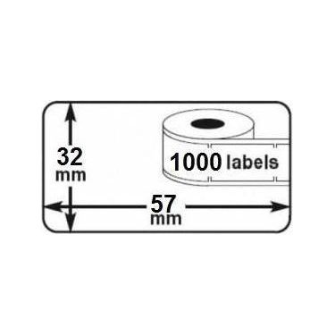 DeCosign - Thermo Labels 57x32mm 1000 par rouleau