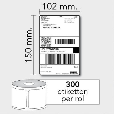 Klika - Thermo Labels 102x150 Core 25 Permane