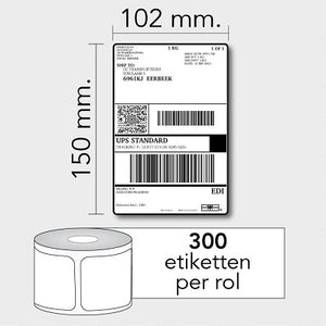Klika -  Thermo-etiketten 102x150 kern 25 permane