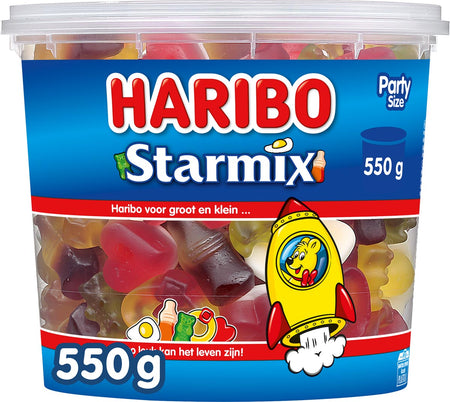 Haribo -  snoepgoed mix, emmer van 550 g