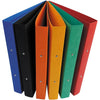 Bronyl - classeur à anneaux, pour ft A4, en carton brillant, 2 anneaux de 25 mm, couleurs assorties