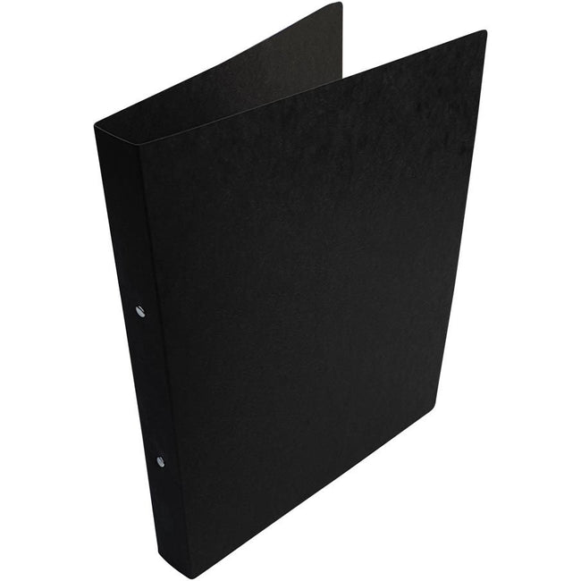 Bronyl - ring binder, for ft A4, made of glossy cardboard, 2 rings of 25 mm, black