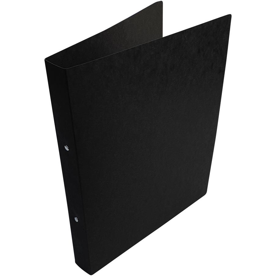Bronyl - raccoglitore ad anelli, per ft A4, in cartoncino lucido, 2 anelli da 25 mm, nero