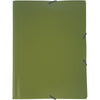 Bronyl - dossier élasto Nature ft A4, en PP, vert kaki