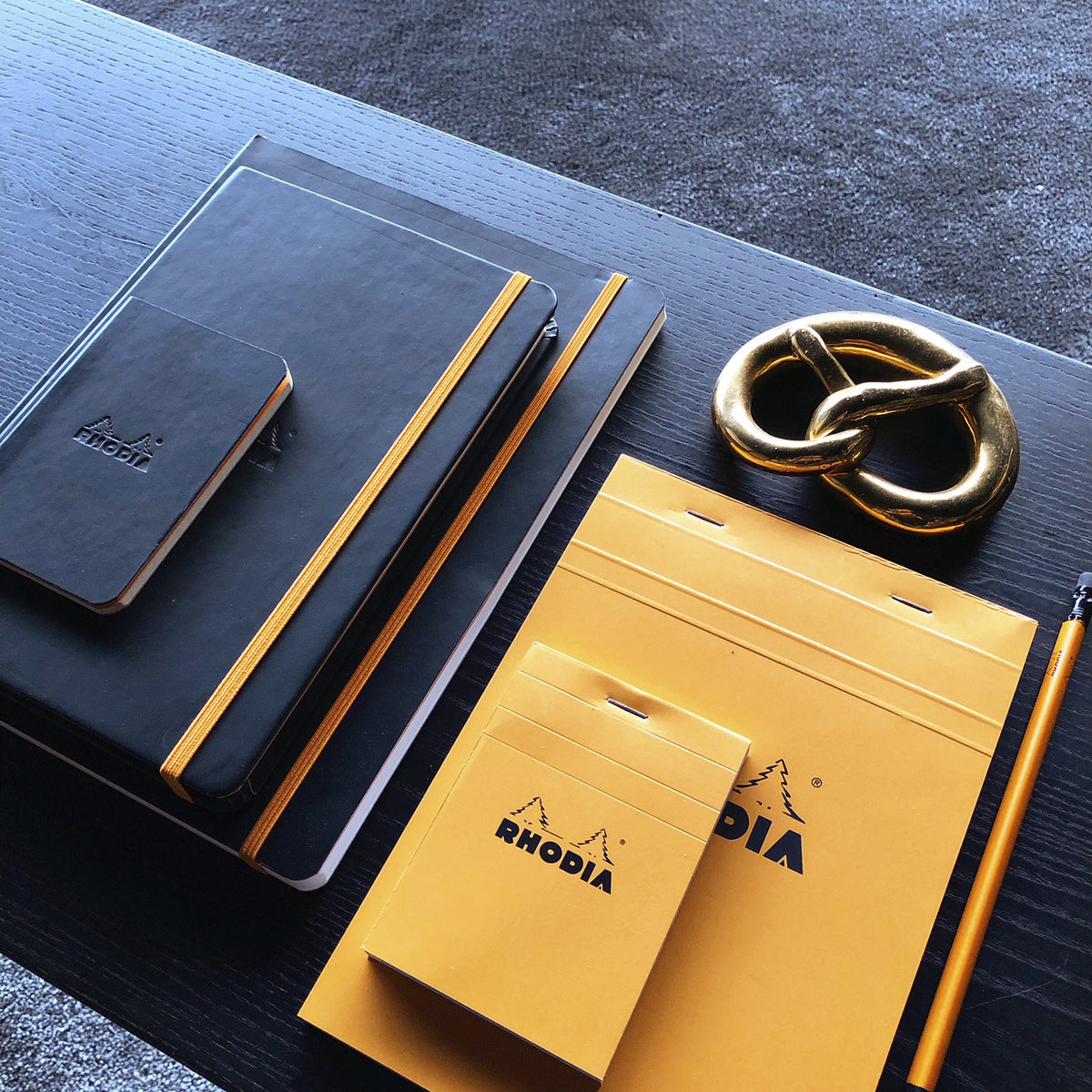 Rhodia -  Schrijfblok a6 lijn 80vel 80gr oranje | 10 stuks