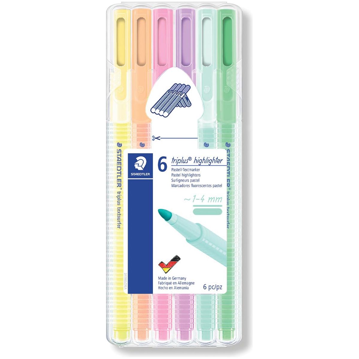 Staedtler - Triplus Textsurger, set-up Box de 6 couleurs