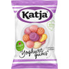 Katja - Bonbons à la gomme au yaourt, gommes molles en 6 saveurs de fruits, sachet de 295 g