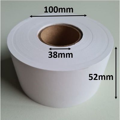 Klika - Thermo roll 52x100x38 mm white BPA-free 40 pieces