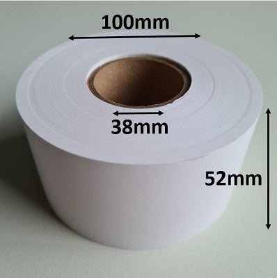 Klika - Rotolo termico 52x100x38 mm bianco senza BPA 40 pezzi