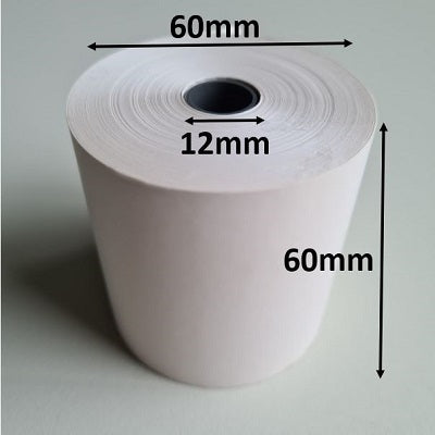 Klika - Thermo roll 60x60x12 mm white BPA-free 90 pieces
