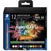 Staedtler - Stylo pinceau Pigment Arts, étui de 12 pièces, Nature Colors