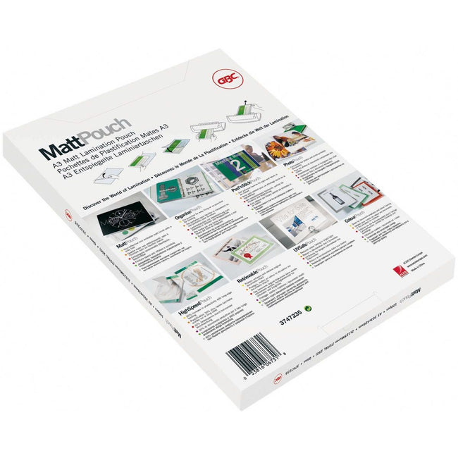 GBC -  Matt lamineerhoes ft A4 150 micron (2 x 75 micron), mat/glanzend, pak van 50 stuks