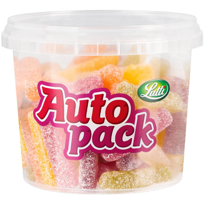 Lutti - pack voiture de bâtonnets acidulés, boîte de 175 g