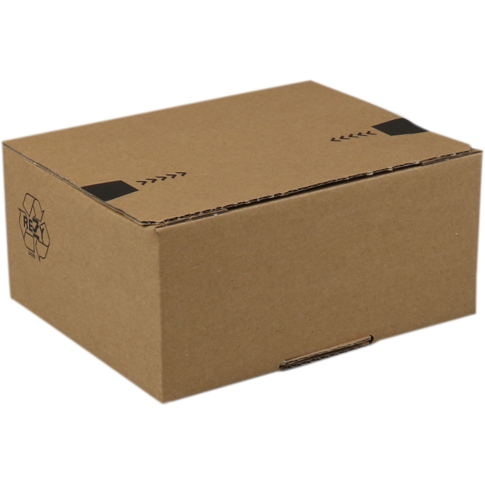 SENDPORORE® - Post -Paketbox | Golfkarton | 213x153x109mm | Mit Autolock | Braun | 10 Stück