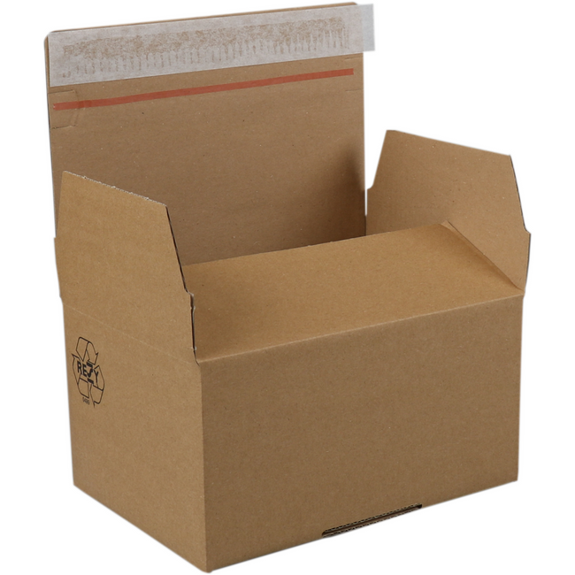 Sendproof® - Postal Package Box | Cardboard de golf | 400x260x260mm | Avec automatiquement | Brun | 10 morceaux