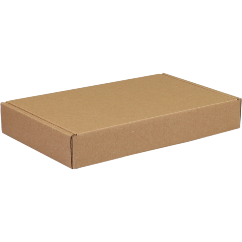 Boîte aux lettres SendProof® | A6 | carton ondulé | 180x115x28mm | avec vanne | vague unique | marron | 50 pièces