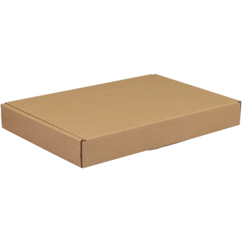 Boîte aux lettres SendProof® | A5 | carton ondulé | 220x155x28mm | avec vanne | vague unique | marron | 50 pièces