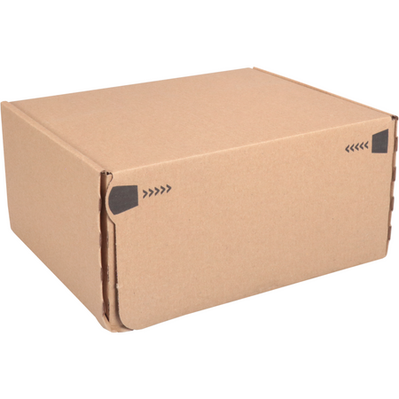 SendProof® - Cassetta dei pacchi postali | cartone ondulato | 192x155x91mm | marrone | 20 pezzi