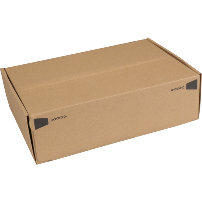 SendProof® - caja plegable con solapa 305x210x91mm marrón