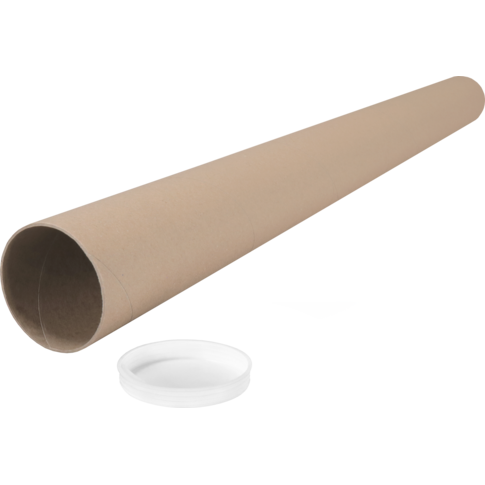 Sendproof® - Tube | Cardboard | Avec DOP | Round | Ø 70 mm | 870 mm | Brun | 27 pièces