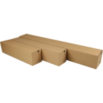 Sendproof® - Tube | Cardboard de golf | Carré | 105x105x610mm | Brun | 10 morceaux