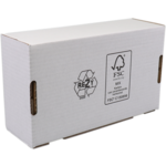 SENDPORORE® - Post -Paketbox | Golfkarton | 130x210x70mm | Empor Weiß | 25 Stücke